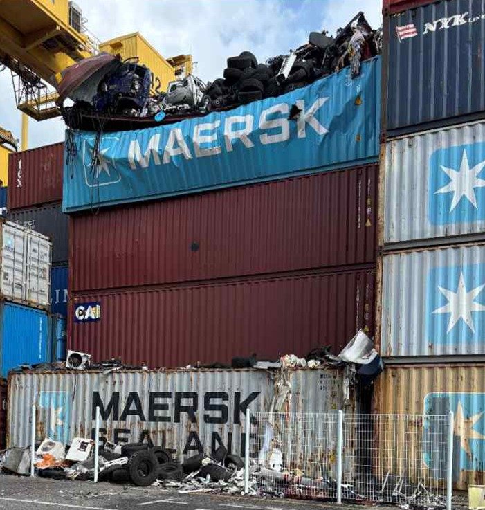 인천신항 에볼루션 바카라 에볼루션 바카라 사고 현장 (허종식 의원 제공.재판매 및 DB금지)