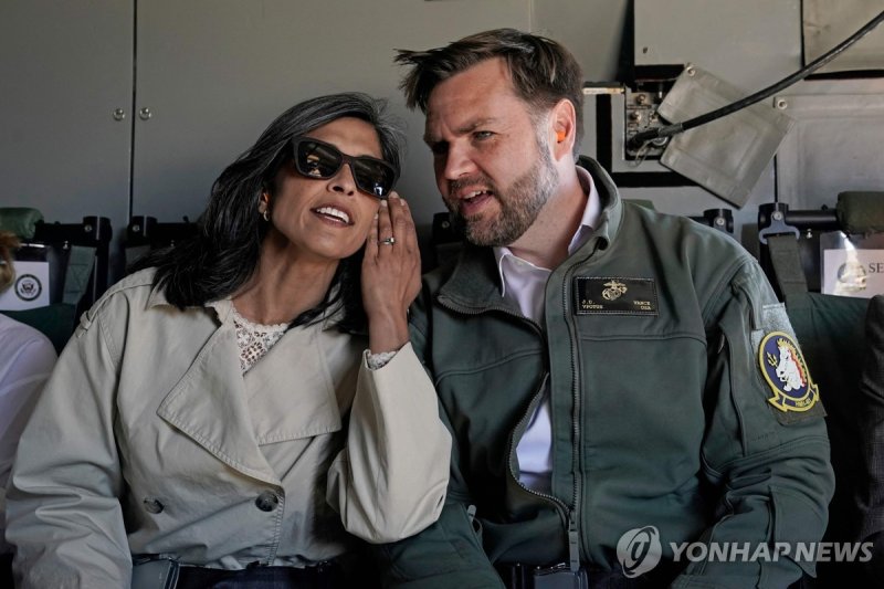 밴스 미 부통령 부부 (출처=연합뉴스)