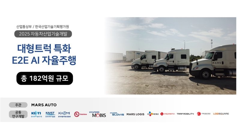 가상 바카라, 182억 원 규모 정부 대형트럭 자율가상 바카라 프로젝트 수주(가상 바카라 제공)