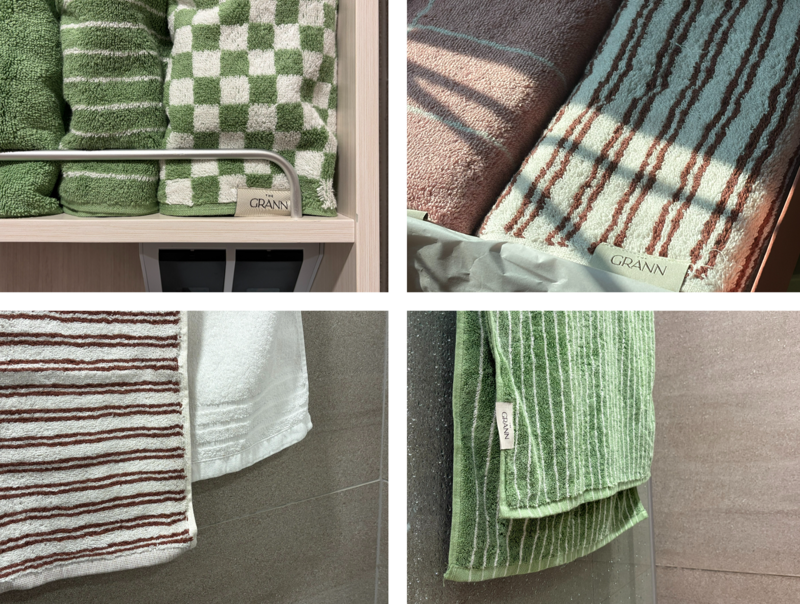 더그란 타월. 국내 제조 타월보다 큰 사이즈(45X85cm)인 걸 확인할 수 있다. 사진=서지윤 제공