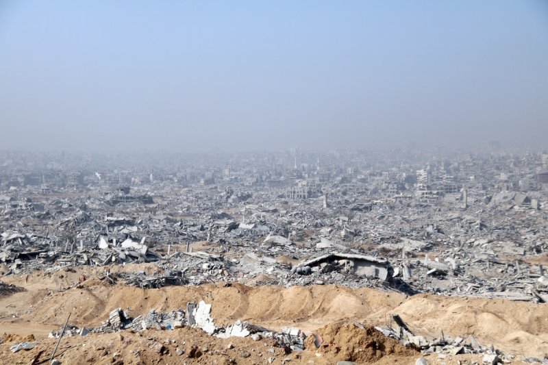 폐허로 변한 가자시티 (출처=연합뉴스)