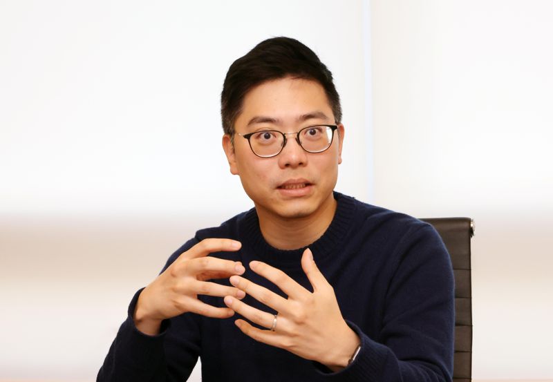 박세준 티오리 대표가 1일 서울 강남구 티오리한국 본사에서 자체 개발한 AI 화이트 해커 '진트'에 대해 말하고 있다. 사진=박범준 기자