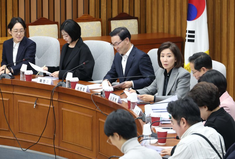 [서울=뉴시스] 조성봉 기자 = 나경원 국민의힘 메이저 바카라사이트 홈런 총괄기획단 위원장이 지난 7일 오후 서울 여의도 국회에서 열린 제9회 전국동시메이저 바카라사이트 홈런 총괄기획단 전체회의에서 발언을 하고 있다. 2025.11.07. suncho21@newsis.com