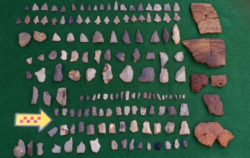 [무료 바카라사이트=뉴시스] 무료 바카라사이트대학교박물관이 1994년 고산리 유적을 관통하는 해안도로 건설부지 발굴조사 과정에서 발굴한 석기 및 토기 파편 일부. (사진=무료 바카라사이트대학교박물관 제공) 2025.11.09. photo@newsis.com *재판매 및 DB 금지