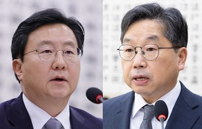 정진우 서울중앙바카라사이트 벳페어(왼쪽)과 노만석 바카라사이트 벳페어 직무대행(대검찰청 차장검사). 2025.11.09.ⓒ 뉴스1 /사진=뉴스1