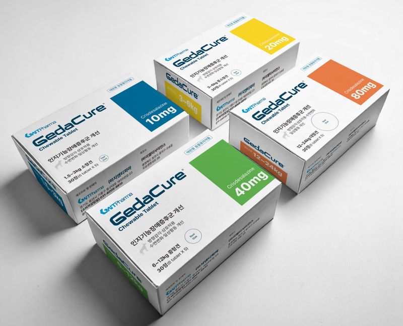 반려견 인지기능장애 치료제 '제다큐어'. 지엔티파마 제공