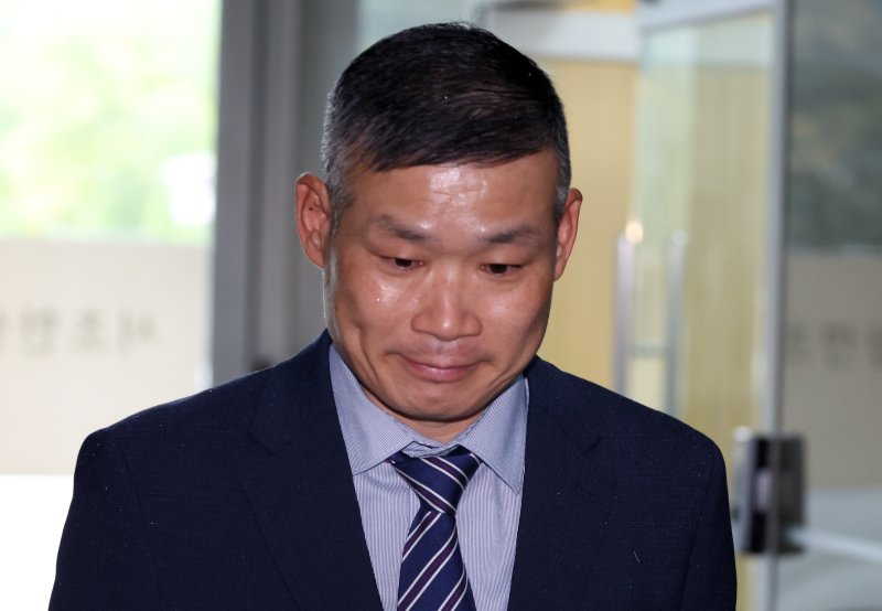 김동혁 전 국방부검찰단장(육군 준장·직무배제). 2025.10.10/뉴스1 ⓒ News1 김명섭 기자