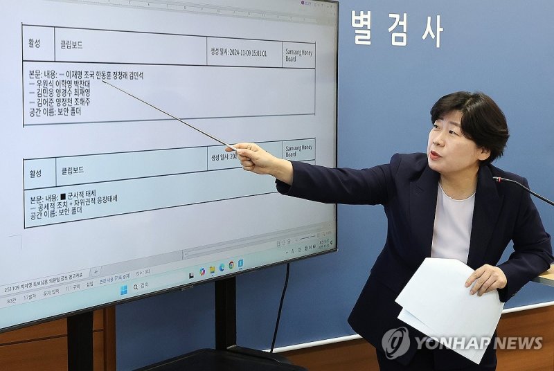 브리핑하는 박지영 내란특검보 (출처=연합뉴스)