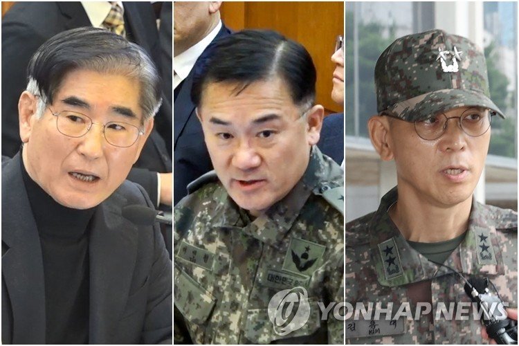 김용현·여인형·김용대 (출처=연합뉴스)