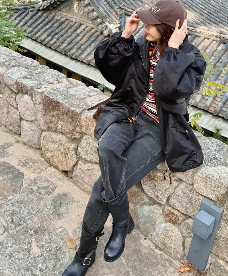 47세 채정안 남다른 패션 감각 "가을 단풍과 함께"