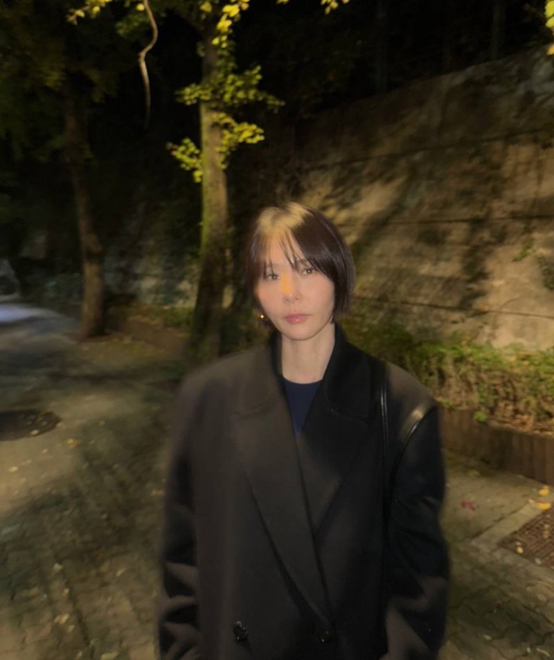 재혼 김나영 물오른 미모…앞머리 싹둑