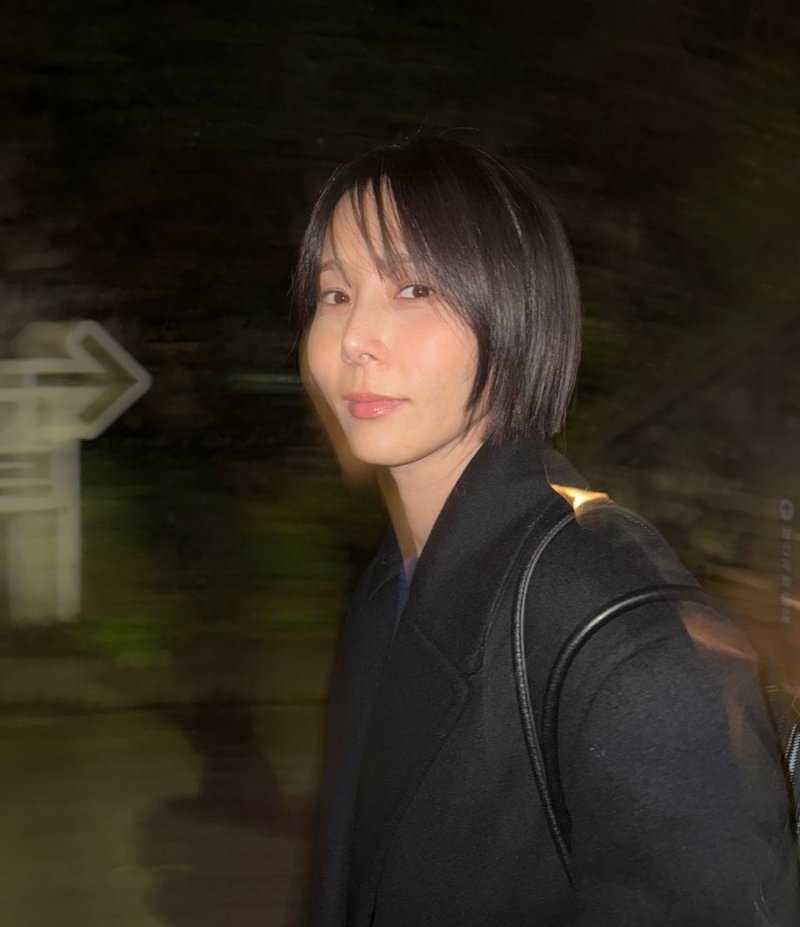 재혼 김나영 물오른 미모…앞머리 싹둑