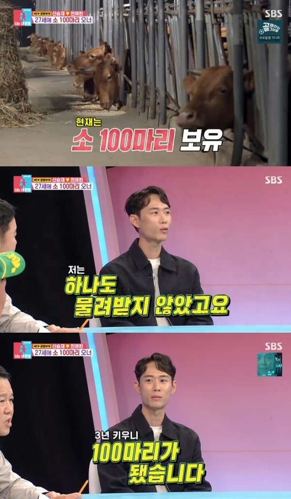 '영농 부부' 신승재, 20대에 소 100마리 보유…물려받지 않았다