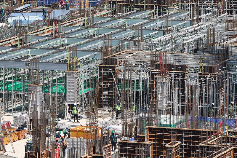 서울 시내 한 아파트 건설현장. 뉴스1