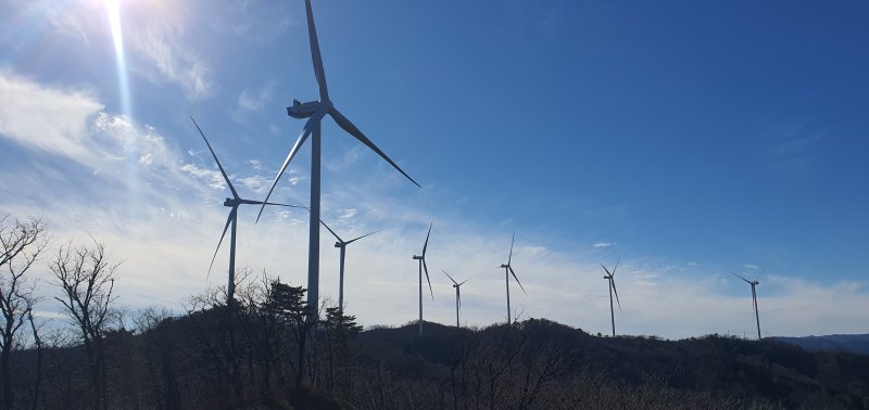 봉화 석포 오미산 풍력발전단지. 뉴시스