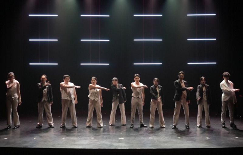 직장인들의 애환을 블랙 코미디로 승화한 청년 뮤지컬 ‘셔츠’ 공연 쇼케이스 모습. 부산문화재단 제공