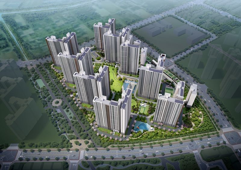 풍무역 푸르지오 더 마크 조감도. 대우건설 제공