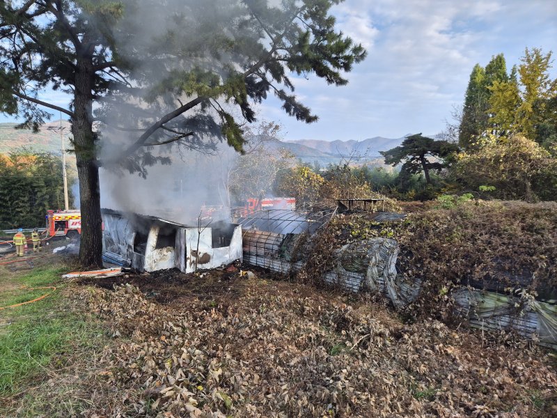 바카라사이트 기가 고북면 주거시설 화재 현장. (바카라사이트 기가소방서 제공, 재판매 및 DB금지) / 바카라사이트 기가1