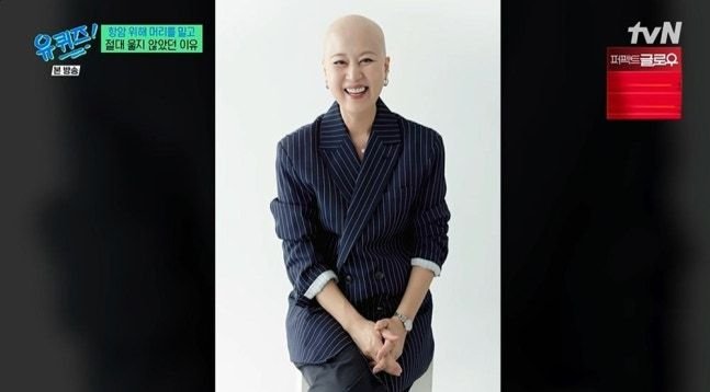 '암 투병' 박미선, 민머리 모습 당당 공개 "언제 해보겠어 '빡빡머리'"