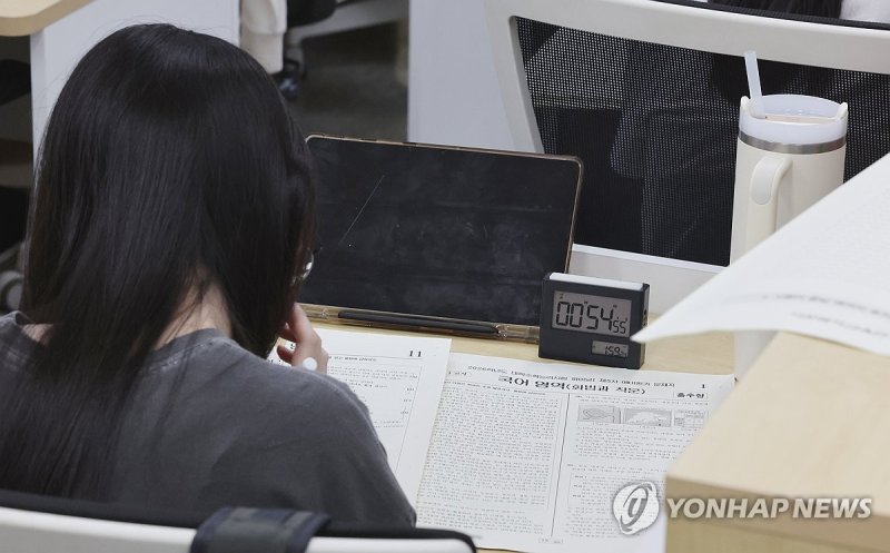 수능 D-100, 막바지 열공 (출처=연합뉴스)