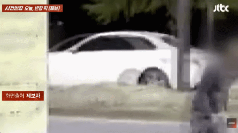 출근시간 9차선 도로 한복판서 팔굽혀펴기한 男, 영상 보니..