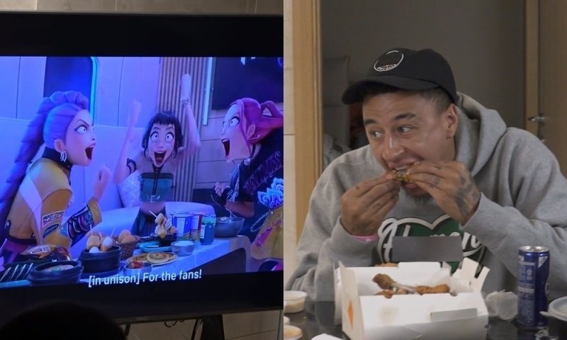 린가드, 치킨 먹으며 '케데헌' 시청…뷰티숍 쇼핑까지 K-패치 완료 일상