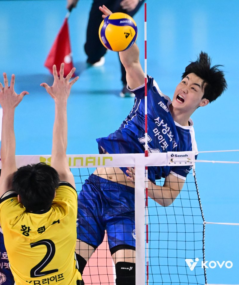 [대전=뉴시스]프로배구 삼성화재 실시간-바카라사이트. (사진=KOVO 제공)