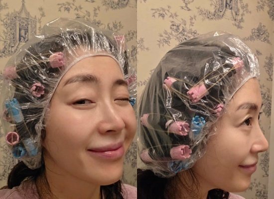 52세 송윤아, 셀프 펌 하며 깜찍 표정 10분 뒤 어떻게 돼있을지 [N샷]