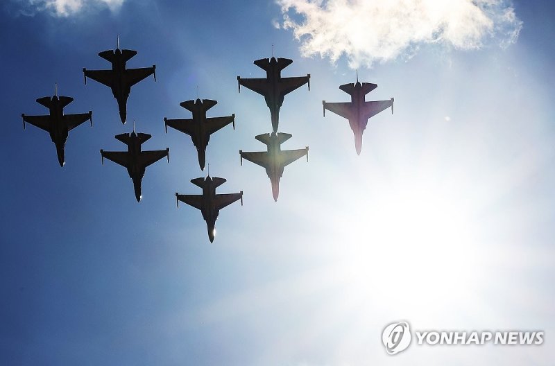 가을 하늘 수놓은 블랙이글스 (출처=연합뉴스)