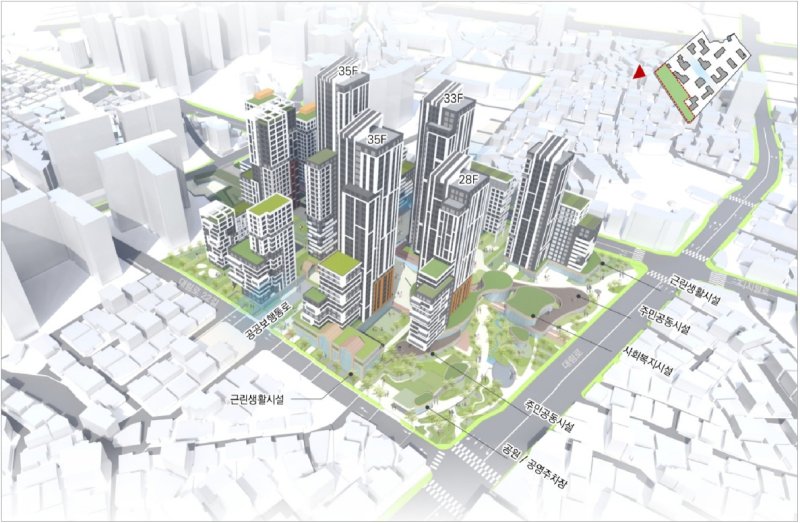 대림1구역 재개발 조감도. 서울시 제공