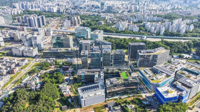 과천시 지식정보타운 전경. 뉴시스