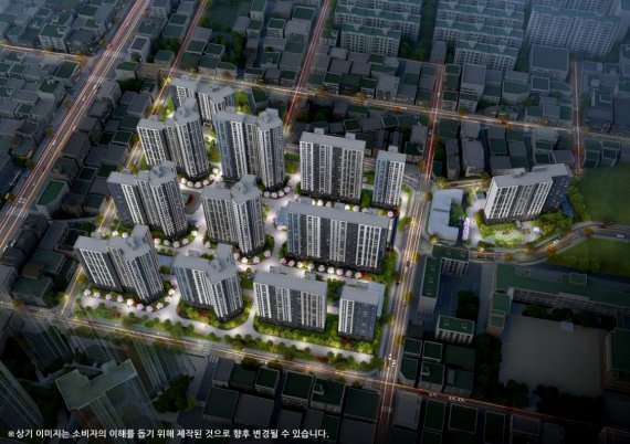 <두산위브&수자인 부평 더퍼스트 조감도>