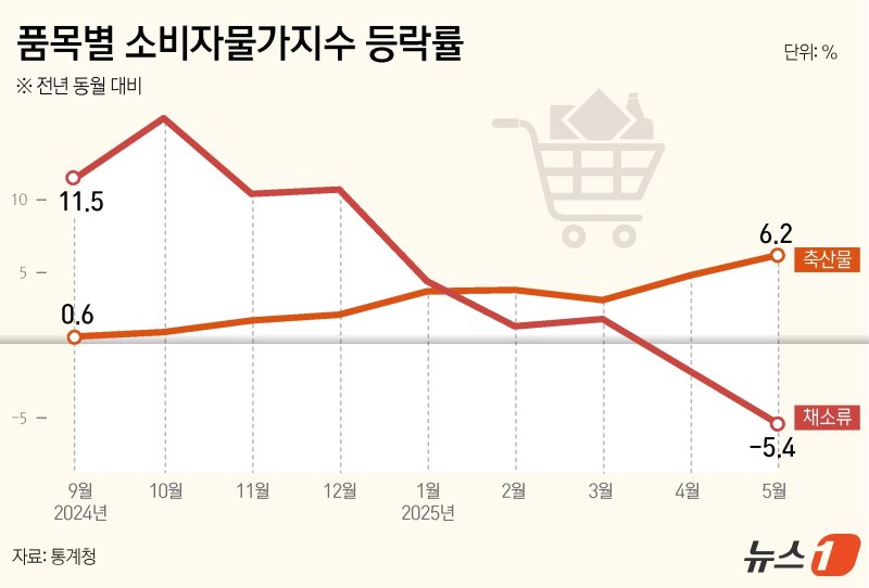 불안한 장바구니 물가…채솟값 잡히니 축산물이 널뛴다