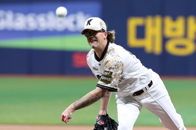 키움 히어로즈 시절의 라클란 웰스.뉴스1