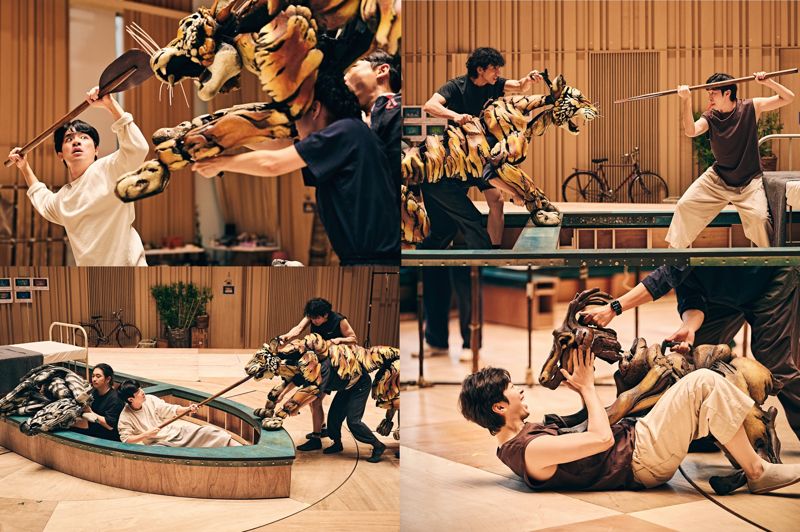 라이프 오브 파이 퍼펫 연습 현장. 에스앤코 제공