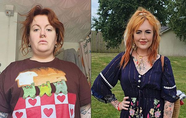 다이어트 전(왼)과 후(오) 여성의 모습./사진=니드투노우