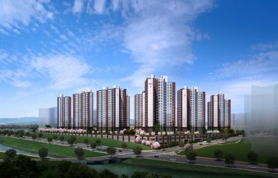 <금성백조, ‘이천 중리 B3블록 금성백조 예미지’ 투시도 alt=