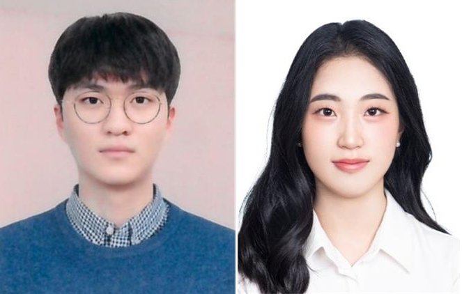 가천효행대상 수상자 김재우씨(왼쪽)와 이지원씨 (출처=연합뉴스)