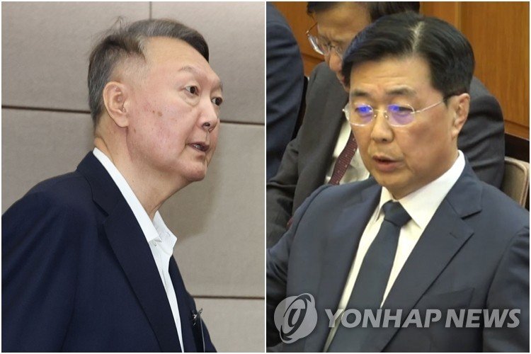 윤석열 전 대통령(왼쪽)과 홍장원 전 국가정보원 1차장 (출처=연합뉴스)