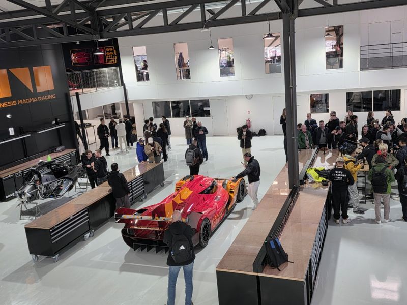 제네시스 마그마 레이싱(GMR) 워크샵 내부 모습. 사진=김학재 기자