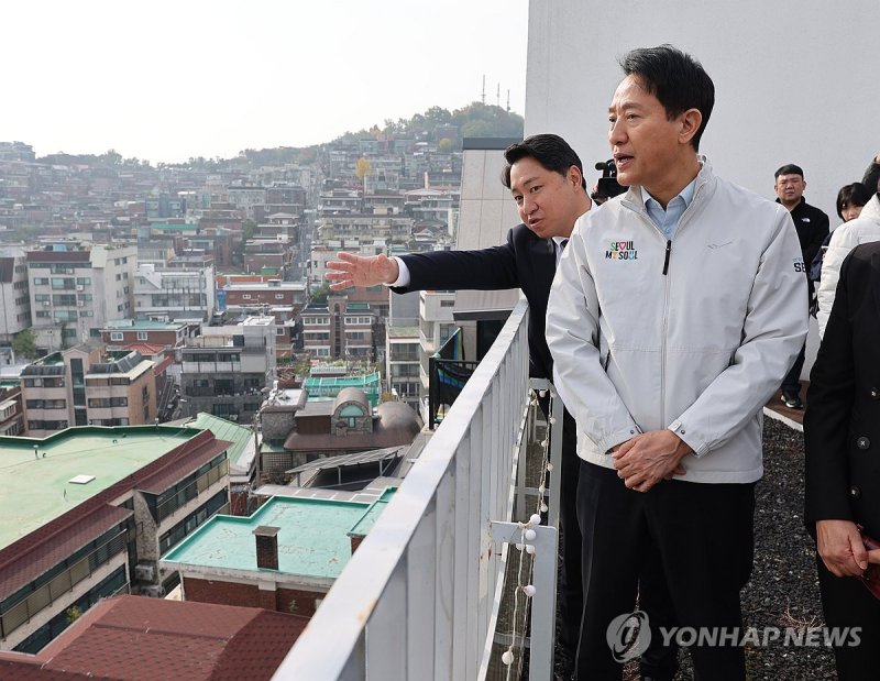재개발 사업지 장위13구역 점검하는 오세훈 서울시장 (출처=연합뉴스)
