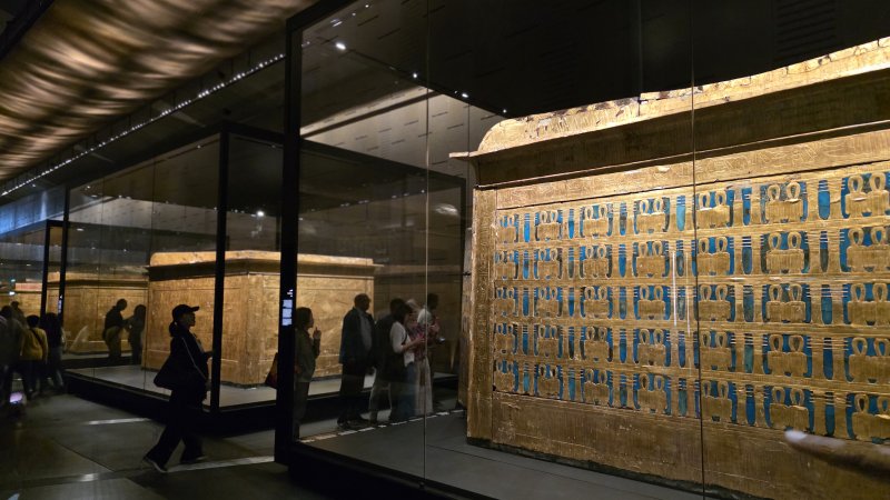[카이로 사진=안전한 바카라 사이트 미술전문기자] 이집트 대박물관 안전한 바카라 사이트 전시실. 2025.11.19. hyun@newsis.com *재판매 및 DB 금지
