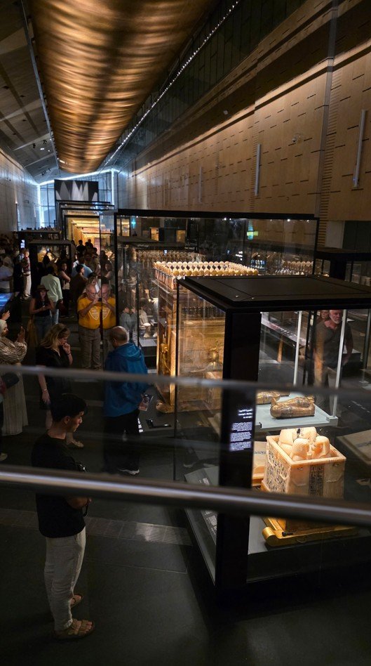 [카이로 사진=안전한 바카라 사이트 미술전문기자] 이집트 대박물관 안전한 바카라 사이트 전시실. 2025.11.19. hyun@newsis.com *재판매 및 DB 금지