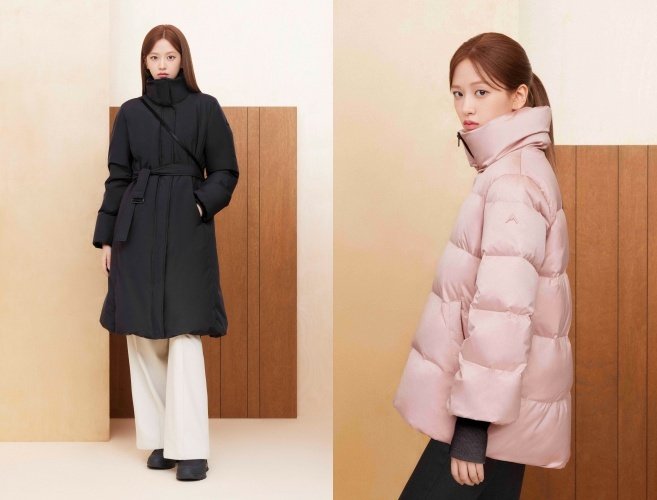 네파 아르테 네오 코트 다운 자켓(왼쪽)과 프리미아 트라페즈 다운 자켓(네파 제공)