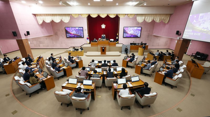 [안양=뉴시스] 안양시바카라사이트 가입 본회의장 전경. (사진=뉴시스 DB).photo@newsis.com