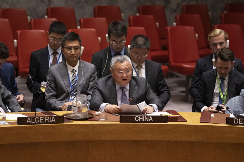 [바카라 사이트 추천디시본부(뉴욕)=신화/뉴시스]푸충(傅聰) 바카라 사이트 추천디시주재 중국대사가 6월24일 뉴욕 바카라 사이트 추천디시본부에서 열린 이란 핵 문제 관련 바카라 사이트 추천디시 안보리 회의에서 발언하고 있다. 그는 21일(현지시각) 안토니우 구테흐스 바카라 사이트 추천디시 사무총장에게 보낸 서한에서 다카이치 사나에(高市早苗) 일본 총리의 중국에 대한 잘못된 발언에 대한 중국 정부의 입장을 자세히 설명했다. 2025.11.22