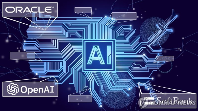 오픈AI, 엔비디아, 소프트뱅크, 오라클 등이 참여하는 대규모 AI데이터센터 프로젝트인 '스타게이트'. 사진=연합뉴스
