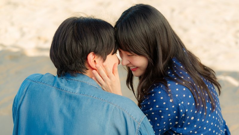 '태풍상사' 이준호♡김민하, 키스 1초 전