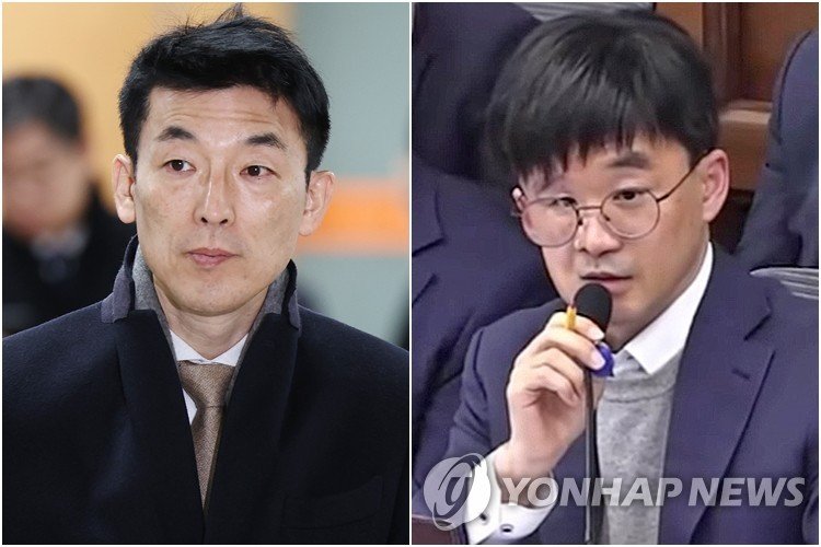 김용현 전 국방부 장관 변호인 이하상 변호사(왼쪽)와 권우현 변호사. 사진=연합뉴스