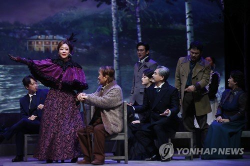 배우 이순재가 연출한 연극 '갈매기'. 연합뉴스